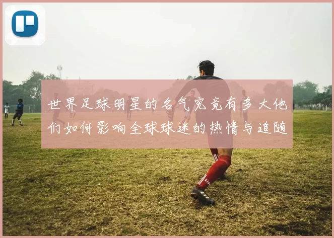 世界足球明星的名气究竟有多大他们如何影响全球球迷的热情与追随